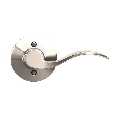 Image of SCHLAGE Accent Lever Non-Turning Lock in Polished Nickel - Left Handed - F170 ACC 618 LH