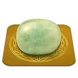 Pierre Jade de Chine Naturelle Polie 2-3 cm Qualité Premium | Prospérité, Nouveau Départ et Harmonie | Fleur de Vie incluse | Guide Pratique & Méditation Offerts | Cadeau Zen Bien-être | 1 unité