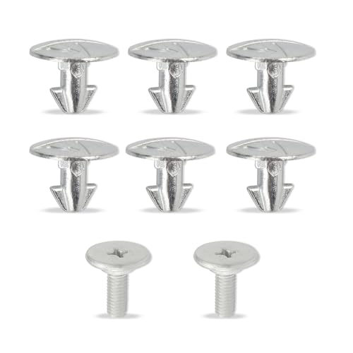 Image of HAOBO Engine Cover Pin Screw, Splash Shield Bolts, 6PCS Radiator Engine Access Cover Pin Clip Screw 90674-TY2-A01 and 2PCS Lower Engine Cover Bolt 90105-TBA-A00 Compatible with Honda Accord (K2-8PCS)