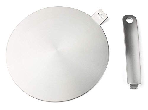 Image of RUNZI Induction Adapter, Hob Converter Disc to Induction Heat Diffusion Plate with Handle and Separable Base (24 cm)