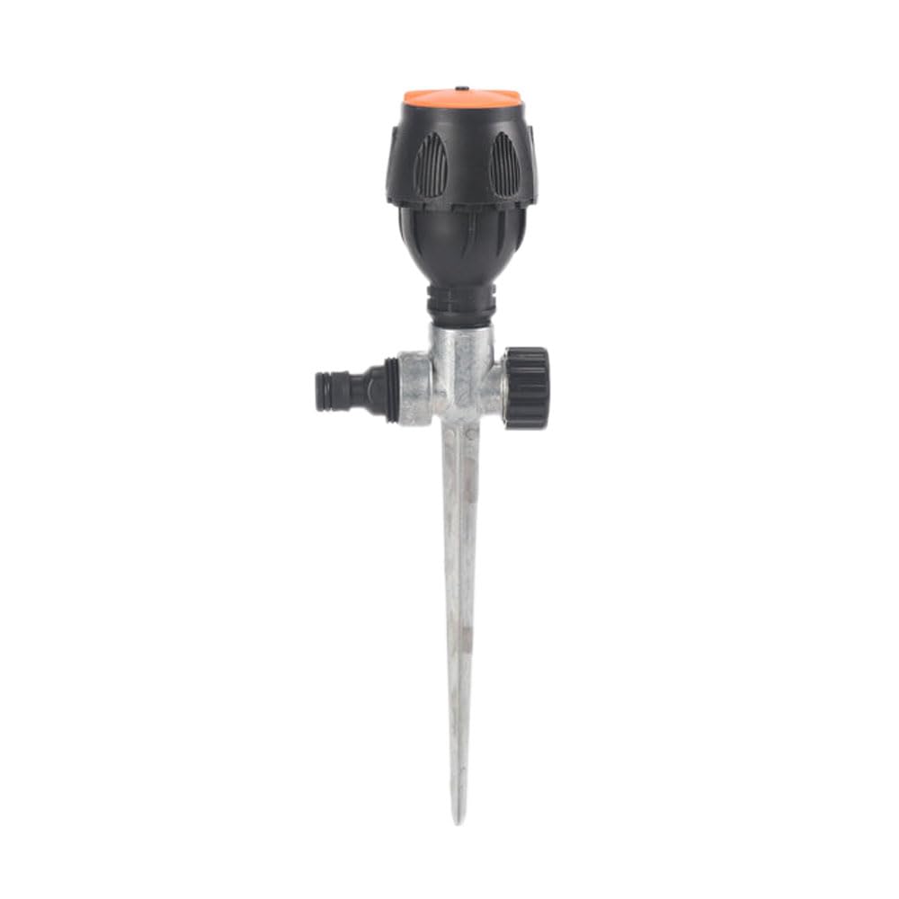 Mag Rasensprenger, Gartenbewässerung, Rasendüse, Metall-Impakt-Impuls-Wassersprinkler für Garten, Rasensprenger, Spike, Bewässerung von Pflanzen, Blumen, Gemüse, 4 Stück