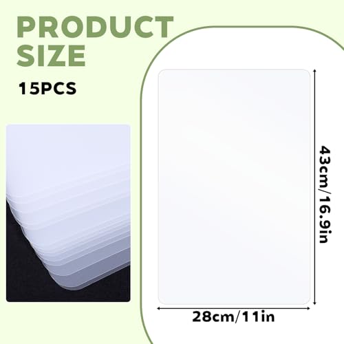 15 Piezas Tablas Flexibles de Corte de Plástico miniatura 3