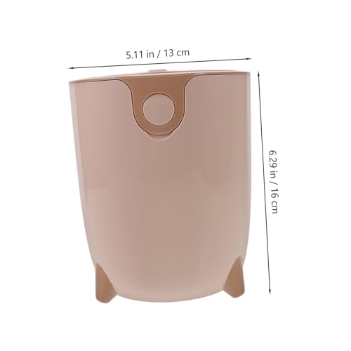 Bote de basura compacto con tapa para cocina y oficina miniatura 2