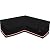 Turtle Life Patio Sectional Sofa Cover, Outdoor Heavy Duty Durable UV Water Resistant Anti-Fading V-Shaped Couch Cover, Black, 70" L (on Each Side) x 33.8" D x 33.8" H