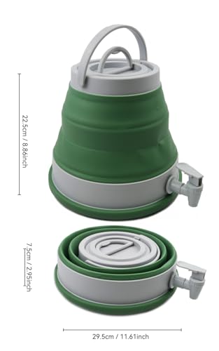SAMMART Cantimplora Plegable de 6 litros (1.6 galones) para Agua Portátil, Contenedor para Agua de Emergencia, Almacenamiento para Camping Senderismo y Excursionismo miniatura 4