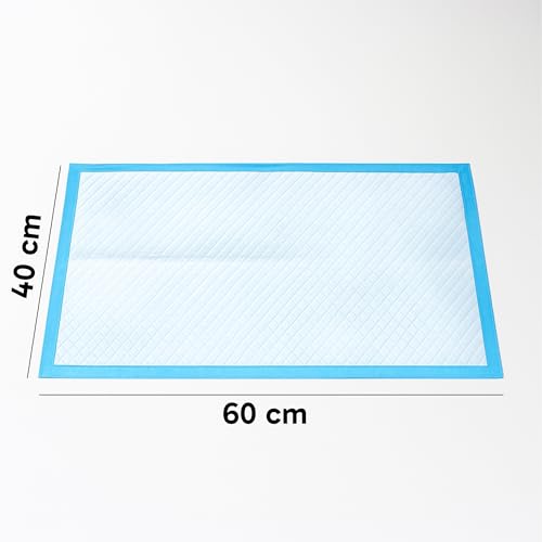 Retoo Trainingspads für Hunde & Welpen 40x60 cm, 100 Stück PIPI Matten Einweg – 6-lagig, Auslaufsicher & Saugfähig, Schnell Trocknende Oberfläche – Ideal für Inkontinenz & Stubenreinheit