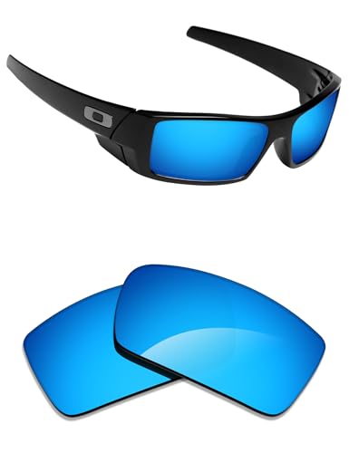 Image of Alphax Polarized Replacement Lenses for Oakley Gascan OO9014 60mm Sunglasses | Glare Reduction | Precision Cutting