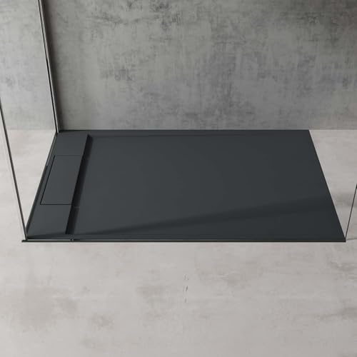 Receveur de douche rectangulaire solid surface blanc mat doporro - 5