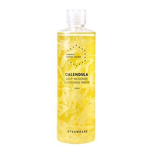 STEAMBASE Calendula Deep Moisture Cleansing Water/Soothing Formula/Calendula&Kava Kava Extract/For Dry to Sensitive Skin/320ML