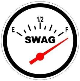 3pcs Full of Swag Gauge Funny Hard Hat/Helmet Stickers
