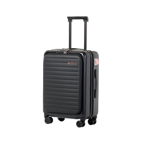 Air Canada Carry-On Luggage 19-Inch – Lightweight Hardside Carry-On Suitcase with Spinner Wheels, Durable Travel Luggage, Black image 2