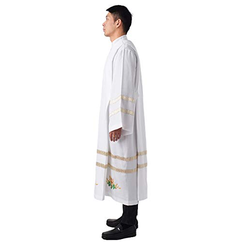 Blessume Church Alb Embroidered Vestments #TOP3