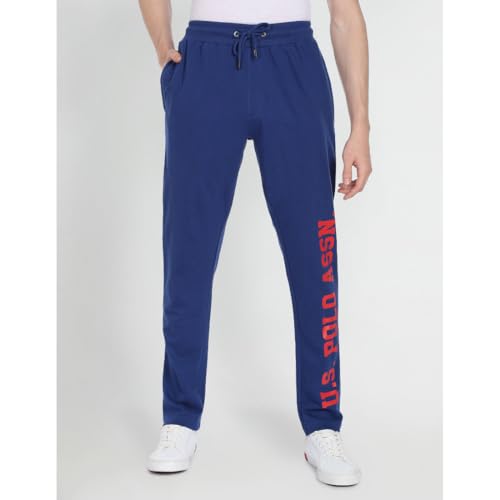 Image of U.S. POLO ASSN. Men's Mid Rise Regular Track Pants