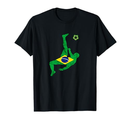 Brésil Ballon de football brésilien fierté Brésil T-Shirt