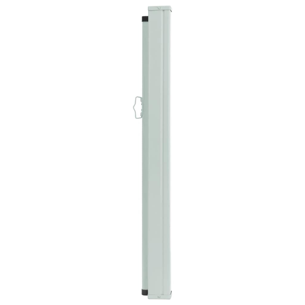 IKAYAA Seitenmarkise Ausziehbar 120 x 500 cm, Sichtschutz, Blickdicht, Seitenrollo, Markise Ausziehbar für Balkon, Terrasse, Garten, Grau