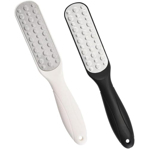Juego de 2 limas de mano para pedicura, escofina de doble cara para exfoliar la piel muerta, diseño amigable para viajes, herramienta eficaz de eliminación de callos y piel áspera para el hogar y el