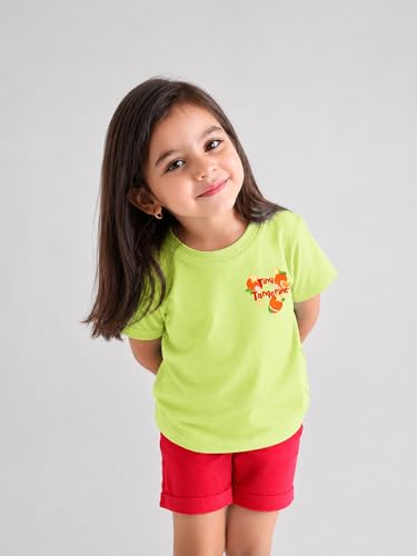 Image of Kidbea Bamboo Kids T-Shirt Ultra-Soft Premium Half Sleeve Graphic Tee for Girls, Casual Summer Wear for Toddlers & Kids
