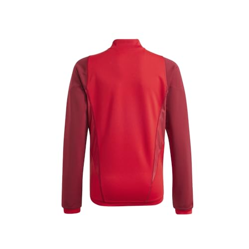 adidas Kids Boys Tiro23 Long Sleeve Quarter Zip Soccer Cleats Moisture Wicking - Red - Size XXS2