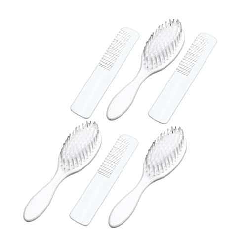 Milisten Toddler Hair Brush Set Baby Brush Comb for Newborns 3-Piece Grooming Kit for Boys Girls