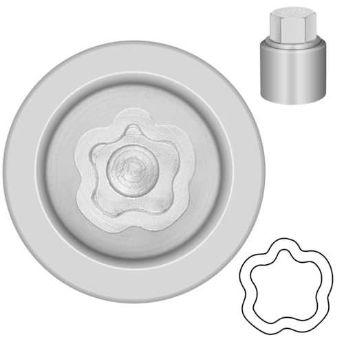 Llave 075 para tuercas de bloqueo de rueda Nissan con perno antirrobo de 21 mm
