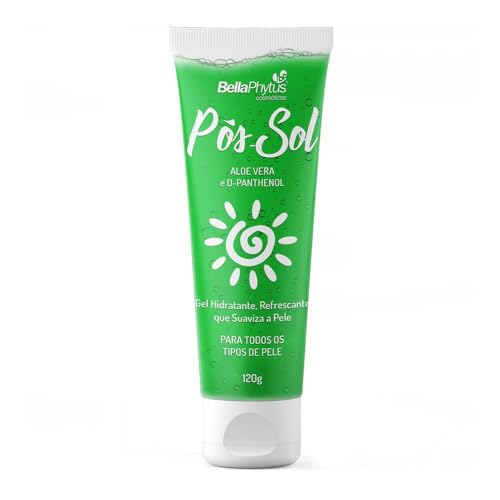 Gel Hidratante Pós-Sol BellaPhytus, Aloe Vera e Pantenol, 120g