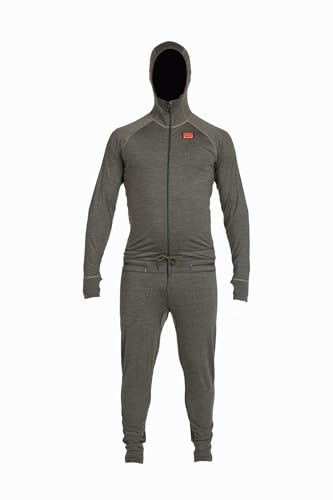 Airblaster Men's Merino Ninja Suit Thermal One-Piece Layer – Warm, Stretchy Base for Skiing & Snowboarding