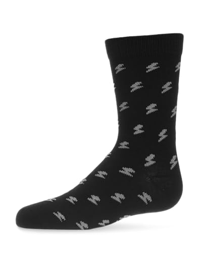MeMoi Boys' Lightning Bolt Crew Socks