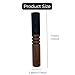 Leoriaie Tibetan Singing Bowl Mallet Suede Wooden Striker Leather Wrapped Meditation Mallet Sound Bowl Stick Buddha Musical Instruments for Buddhist Meditation Yoga Chime 7/1.13 inch (Black and Brown)