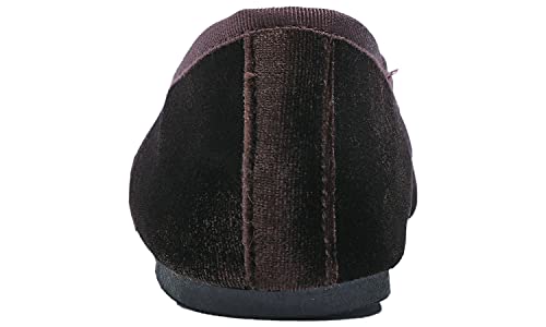 FEVERSOLE Women's Ultra Soft Colorful Memory Foam Cushioned Faux Suede Home Ballet Flats 5