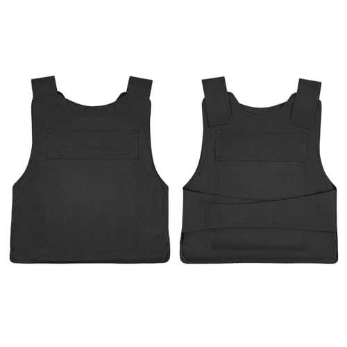 FUROMG Schusssichere Weste 50 * 58 cm,Polizei Stichschutzweste Safety Schlagschutzweste Weste Schussweste Security Klettverschluss,Schwarz Stichschutzweste Herren FUROMG Schusssichere Weste 50 * 58 cm,Polizei Stichschutzweste Safety Schlagschutzweste Weste Schussweste Security Klettverschluss,Schwarz Stichschutzweste Herren