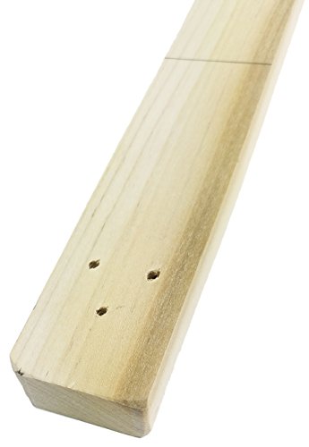 Fully-Fretted 3-String Cigar Box Guitar Neck For 25-Inch Scale #TOP28
