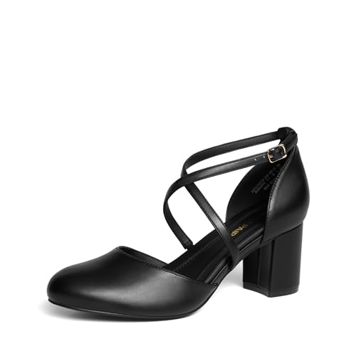 DREAM PAIRS Damen Pumps mit verstellbarem Schnallenverschluss...