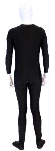 Slender Man Spandex Full Body Zip Up Bodysuit Costume - Image 3
