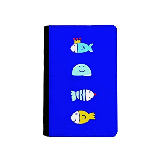 Pochette passeport méduse Ocean Fish, organiseur de voyage et étui de protection pour papiers