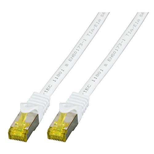 EFB Elektronik MK7001.1,5 W RJ45 Câble réseau patch CAT 6a (câble brut CAT 7) S/FTP 1,50 m Blanc