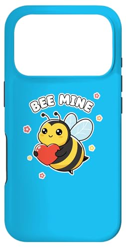 Cute Bee Mine �o�����^�C���f�[ ���u �n�[�g Be Mine �ʔ��� �ʟ����B �X�}�z�P�[�X iPhone 17 Pro �p