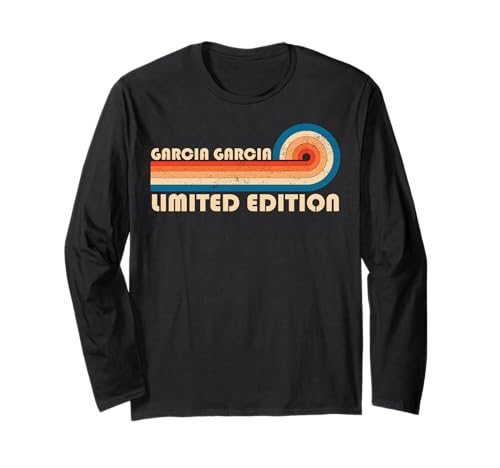 GARCIA GARCIA Surname Retro Vintage 80s 90s Birthday Reunion Langarmshirt für 22,99 EUR bei amazon.de Bild: GARCIA GARCIA Surname Retro Vintage 80s 90s Birthday Reunion Langarmshirt für 22,99 EUR bei amazon.de