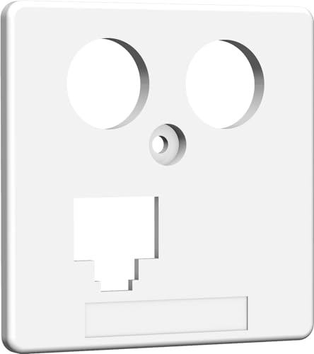 Homeway HW-ZP EK13S 8/8 RJ45 Zentr HAXHSE-G0401-C045 50mm rws Einsatz/Abdeckung für Kommunikationstechnik 4250679711431