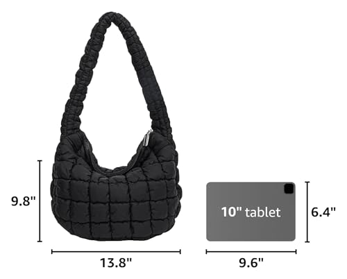 Bolso Tote Acolchado para Mujer Bolsa Hobo Liviana miniatura 3