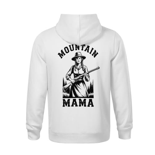 Kids Vintage Mountain Mama Boys Girls Lightweight Kangaroo Pocket Fleece Hoodies3
