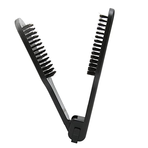 Peine alisador para cabello con cerdas de nylon dobles miniatura 1