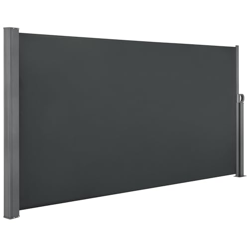 Macrout 138' x 63' Retractable Side Awning for Patio & Balcony &ndash; Waterproof UV-Resistant Outdoor...