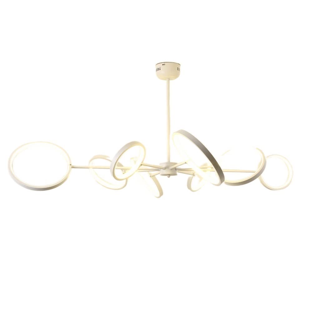 Plafonnier acrylique design moderne lustre de luxe créatif blanc 8 bras