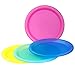 4 Pc Durable Reusable Plate Set - BPA-Free Sturdy Party Picnic Dinner Plates (Assorted Colors)