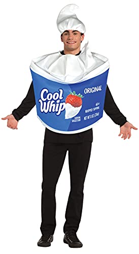 Kraft Cool Whip Costume Whipped Cream Food Mens Womens Dress Up Party Cosplay Halloween Costumes, Adult One Size Kraft Cool Whip Costume Whipped Cream Food Mens Womens Dress Up Party Cosplay Halloween Costumes, Adult One Size
