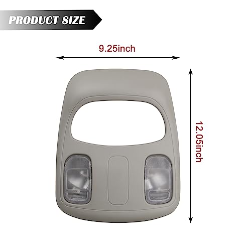 TQPONLY Overhead Console Dome Map Reading Light Lamp Compatible with Dodge Ram 1500 2500 3500 4500 5500 Replaces 1DK78BD1AA