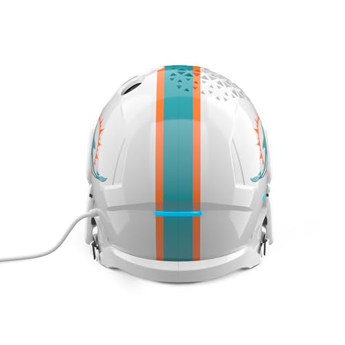 Image of NFL Echo Dot Bundle: Includes Echo Dot | Charcoal and Limited-Edition NFL Helmet Stand | Miami Dolphins