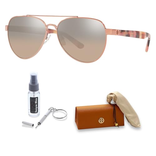 Tory Burch TY6070 Aviator Sunglasses For Women +BUNDLE with ACCESSORY EYEWEAR KIT2
