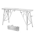 Scaffolding Equipment, Portable Folding Scaffolding, Multipurpose Work Scaffold Tower Ladder Stool Work Bench, Work & Staircase, Height-Adjustable, 882 Lbs Load, Galvanized Steel