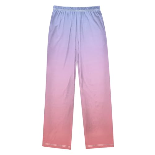 GuoChe Boy Pajama Pants Cotton Pink Purple Gradient2